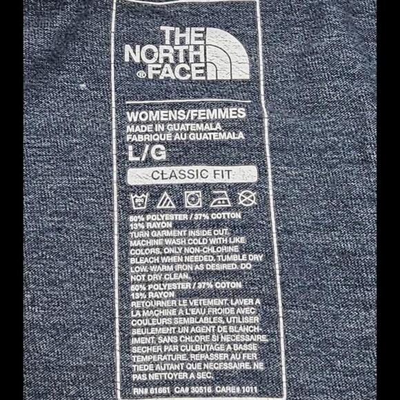 The North Face T-Shirt Hoodie Long Sleeve Large blue - Picture 5 of 9